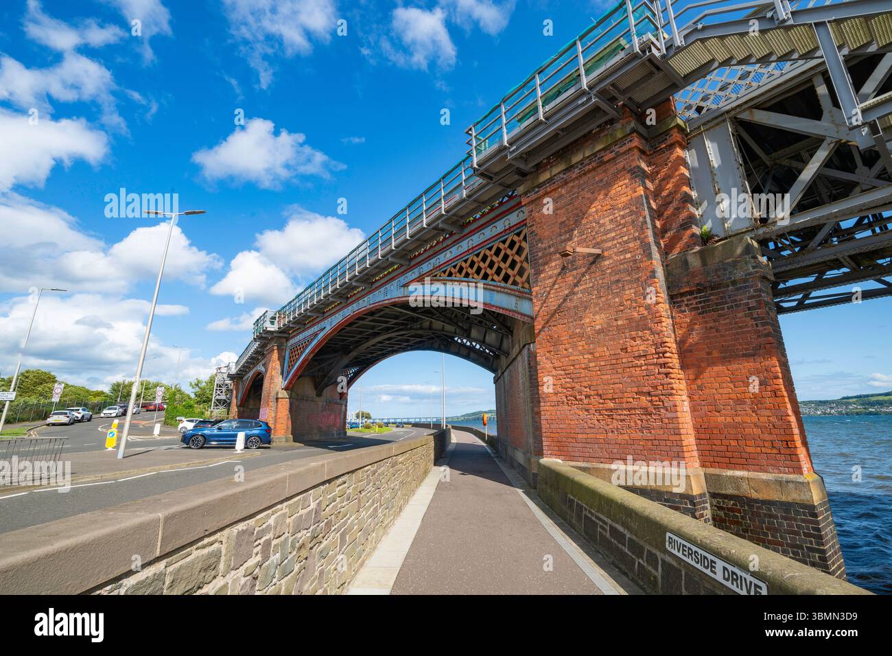 Tay Rail Bridge, Dundee, Scozia, Regno Unito Foto Stock