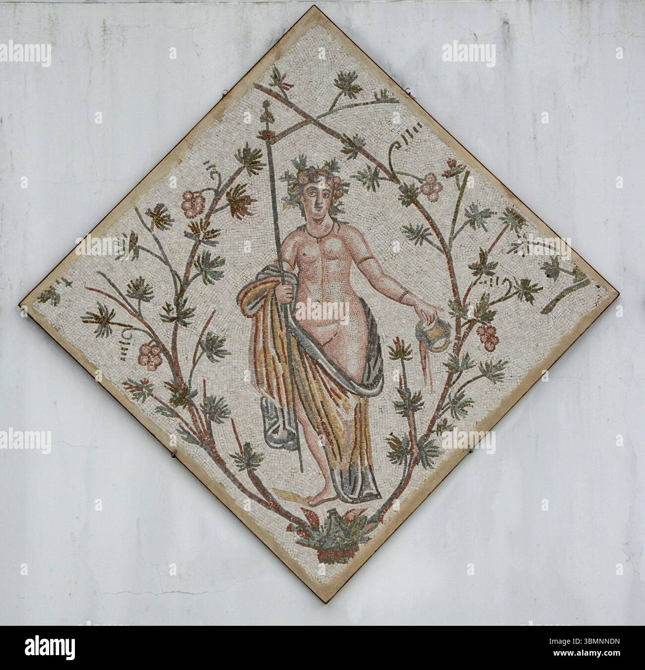 Arte antica mosaico romano 100 d.C. Foto Stock