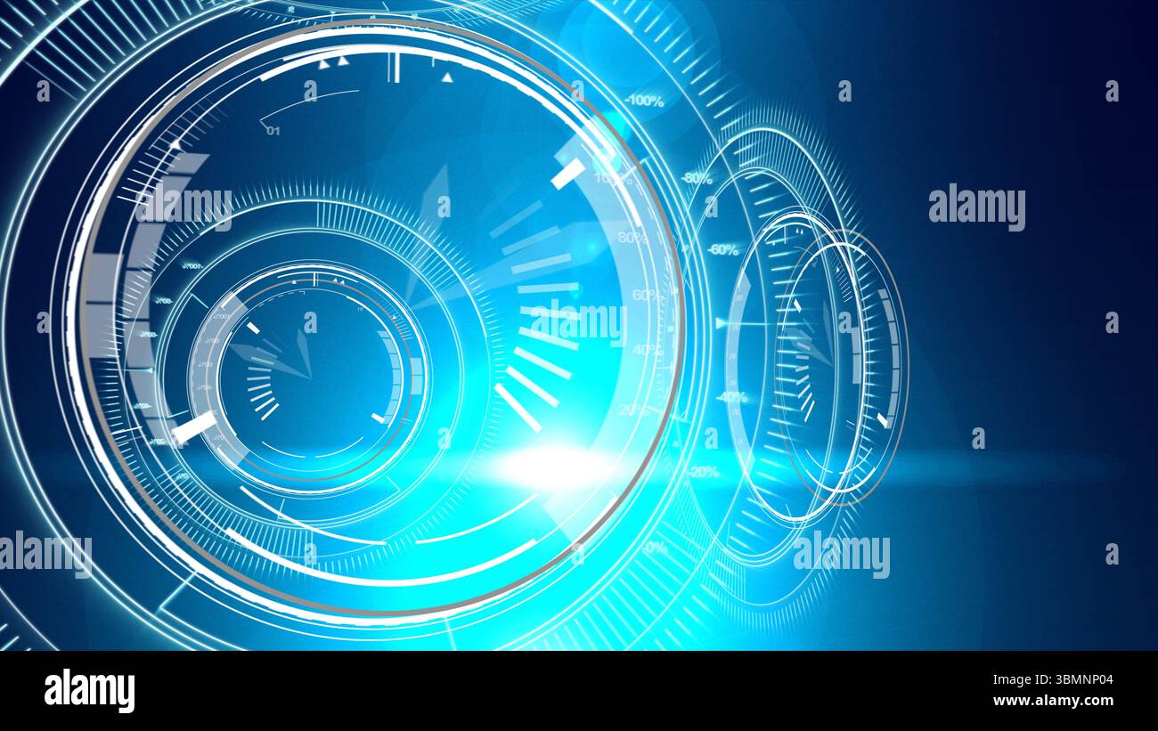Immagine digitale di interfaccia Foto Stock