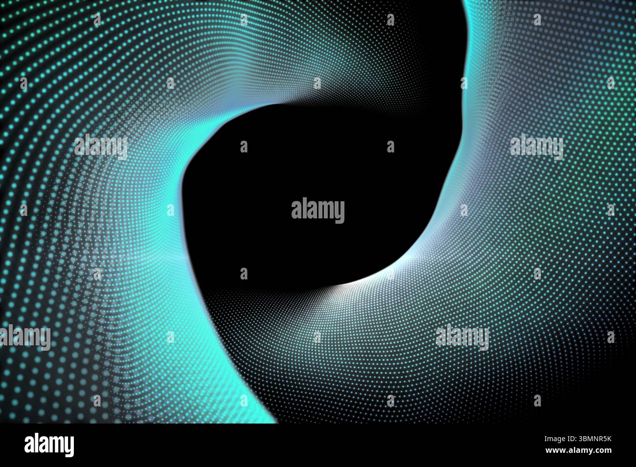 Abstract di nero e sfondo turchese Foto Stock