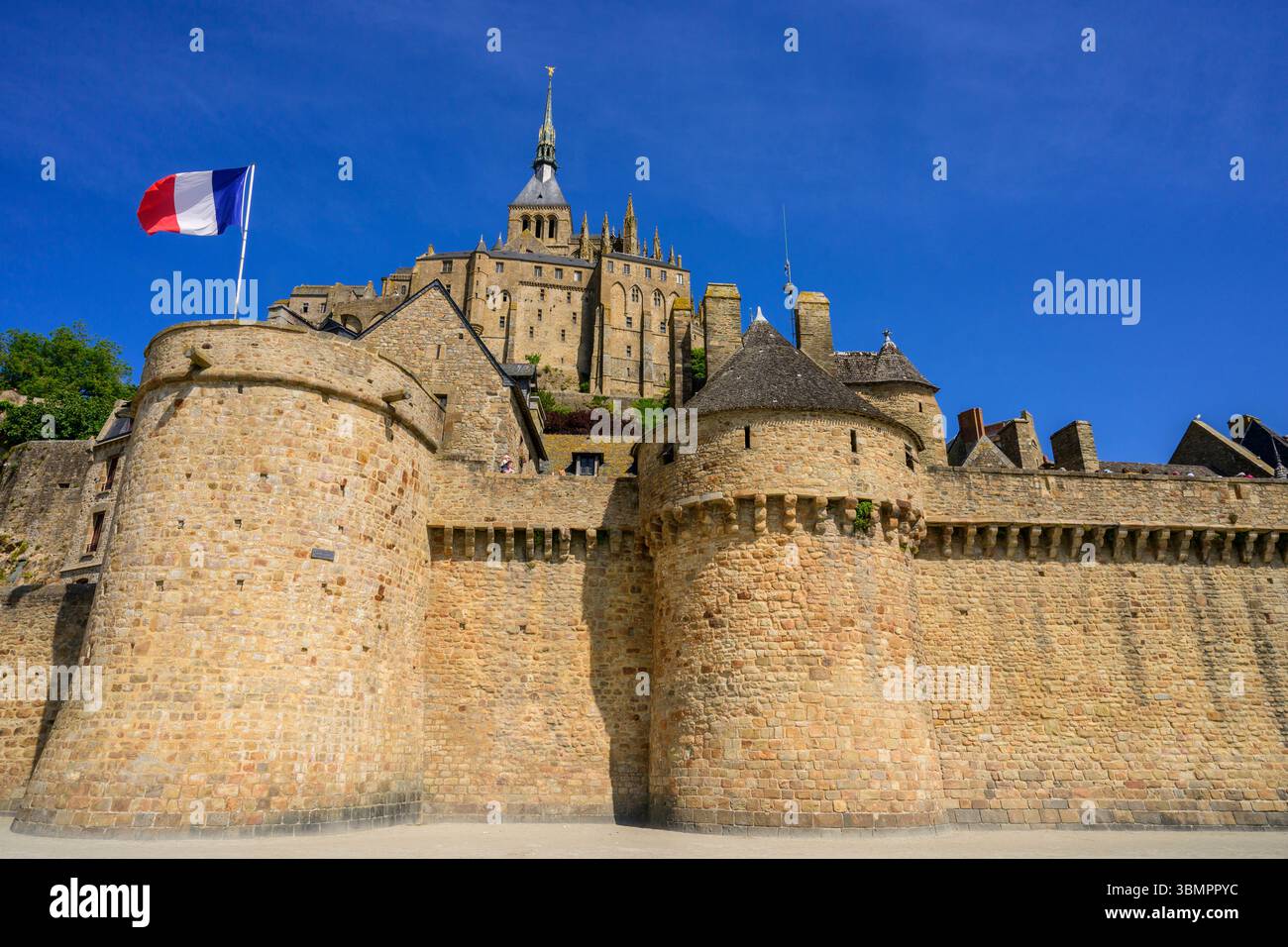 Mont St Michel, Normandia, Francia Foto Stock