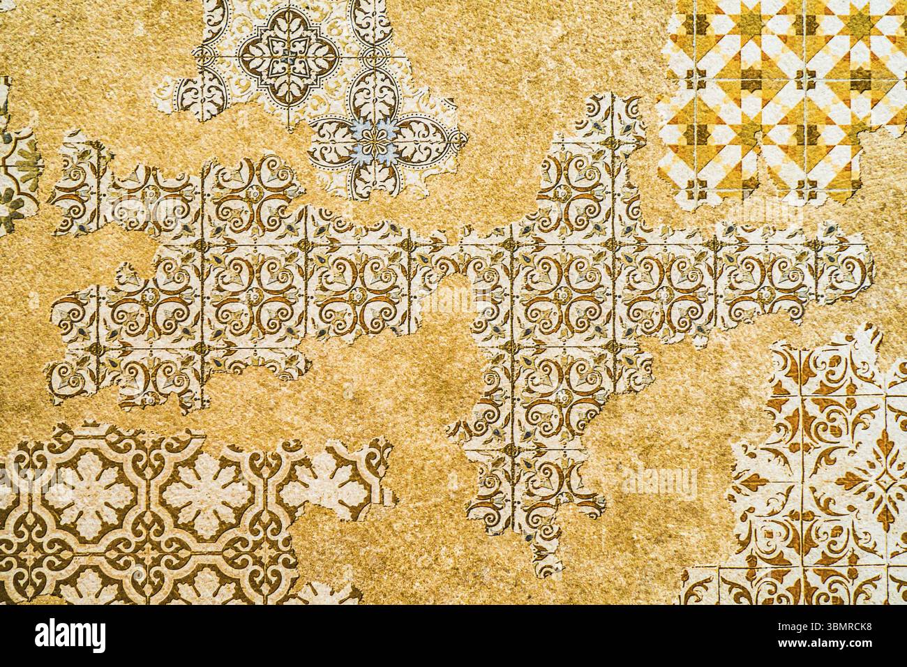 Texture tessere mosaico. Superficie in marmo. Modello senza giunture Damask. Arte astratta sfondo Foto Stock