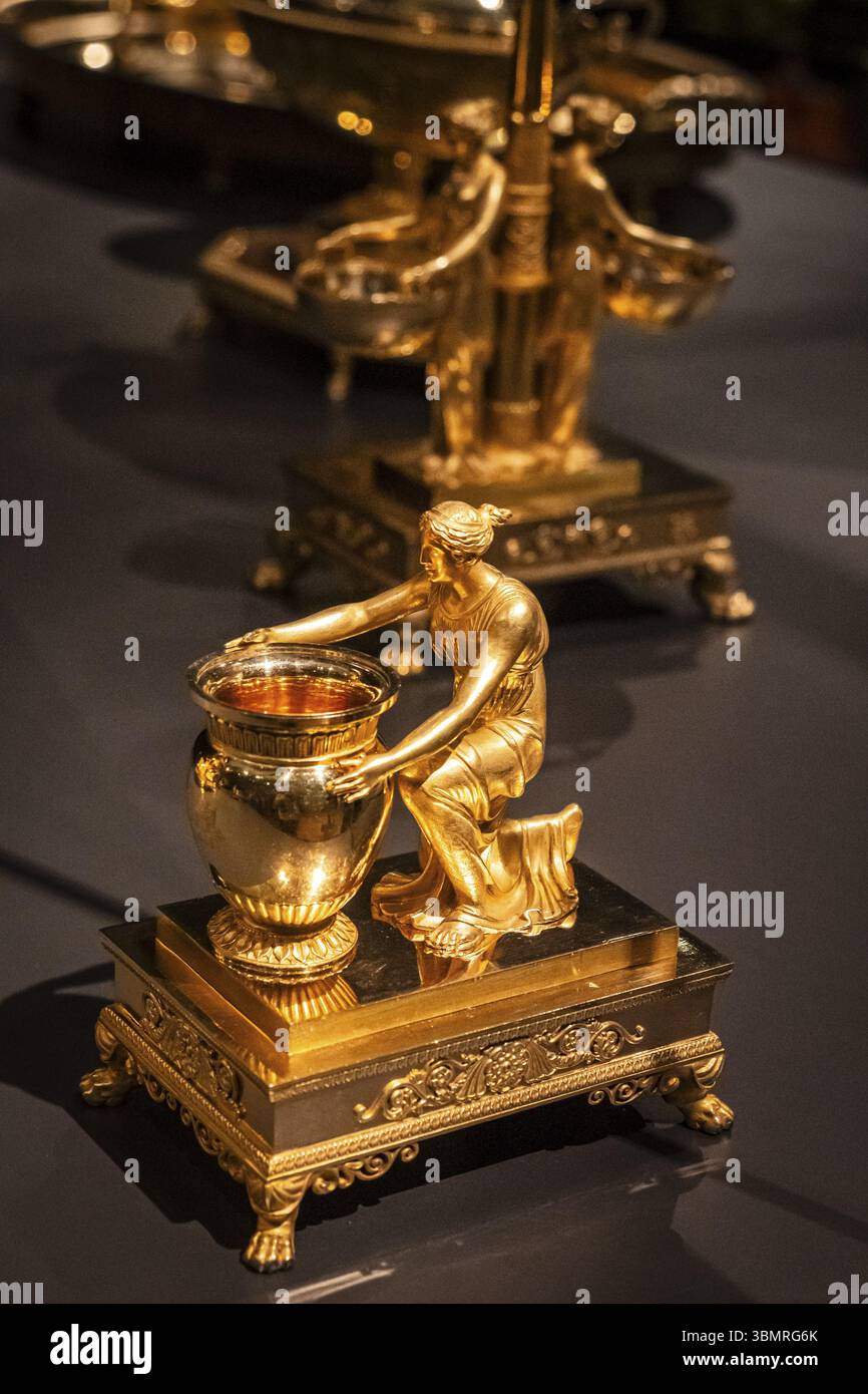 Cloches (copertine), Silver Gilt, Parigi XIX secolo, Amsterdam, Paesi Bassi Foto Stock