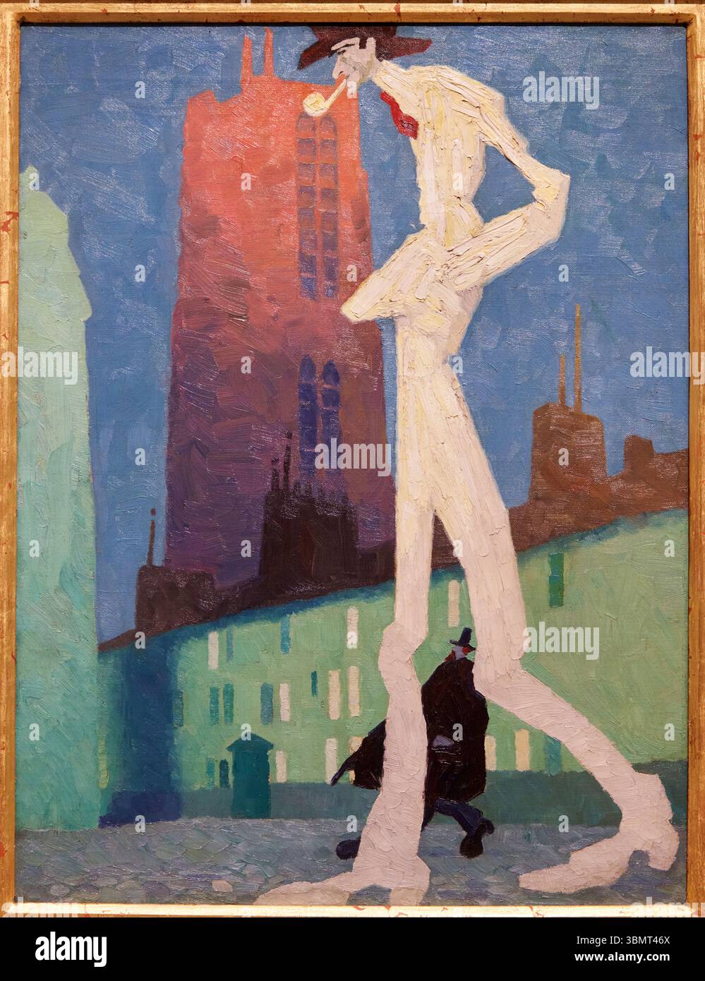 The White Man, 1907, Lyonel Feininger (Nueva York, 1871-1956), Thyssen Bornemisza Museum, Madrid, Spagna Foto Stock