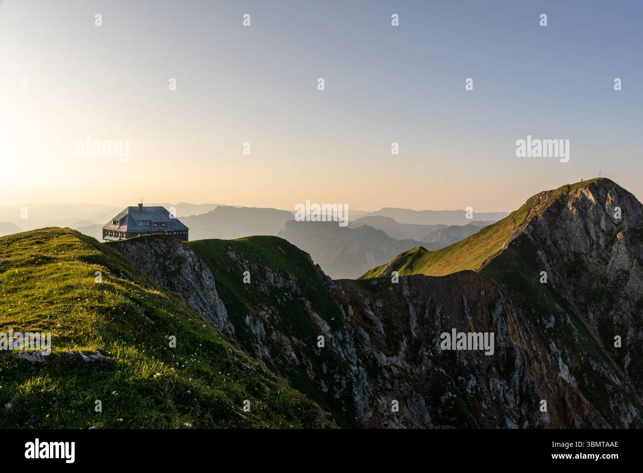 Serata al rifugio Reichensteiner in Stiria, Austria Foto Stock