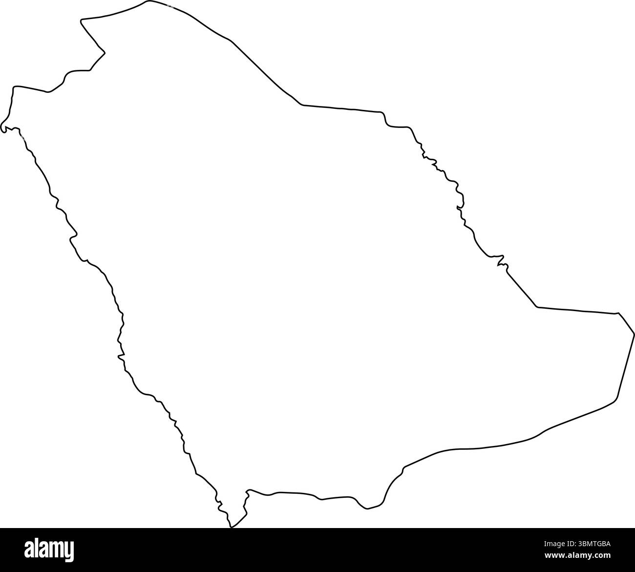Mappa vettoriale dell'Arabia Saudita isolata su uno sfondo trasparente, mappa dettagliata dell'Arabia Saudita Illustrazione Vettoriale