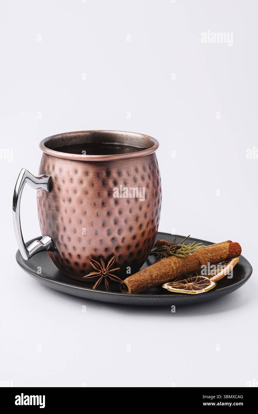 Natura morta, VIN brulé, tradizionale bevanda calda di natale Foto Stock