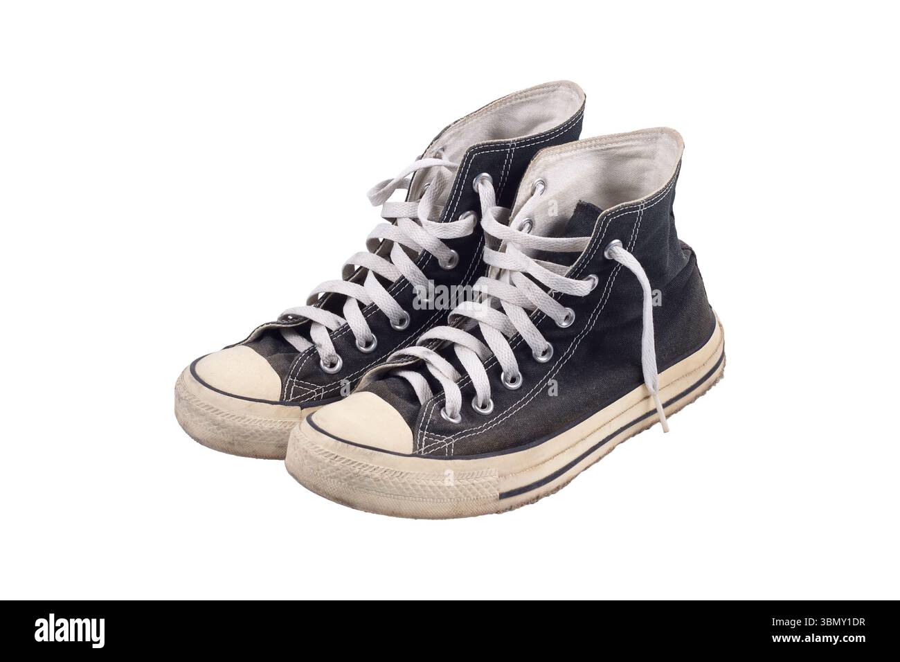 Si tratta di scarpe Canvas isolate su bianco. Foto Stock