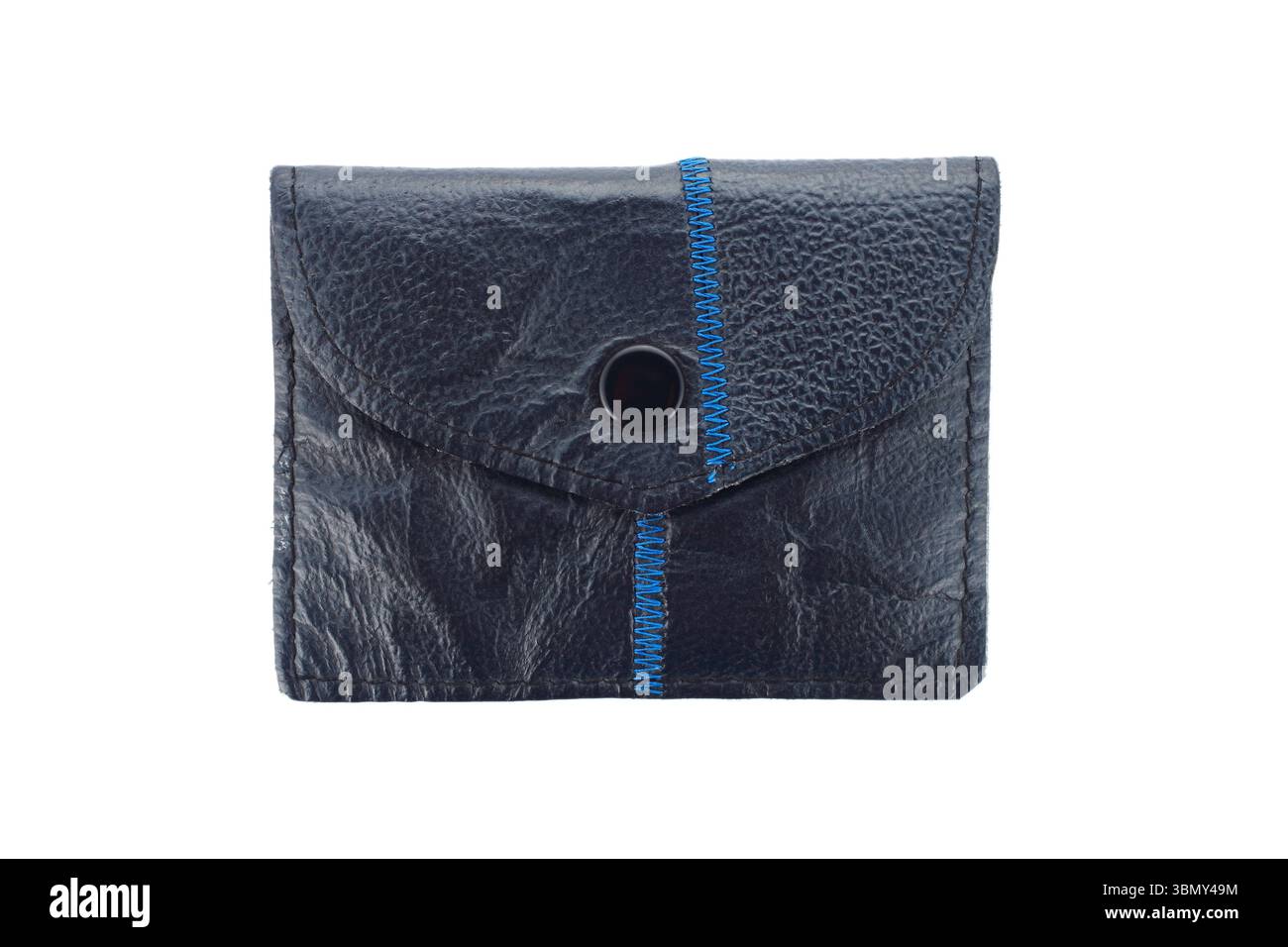È una borsa in pelle isolata sul bianco. Foto Stock