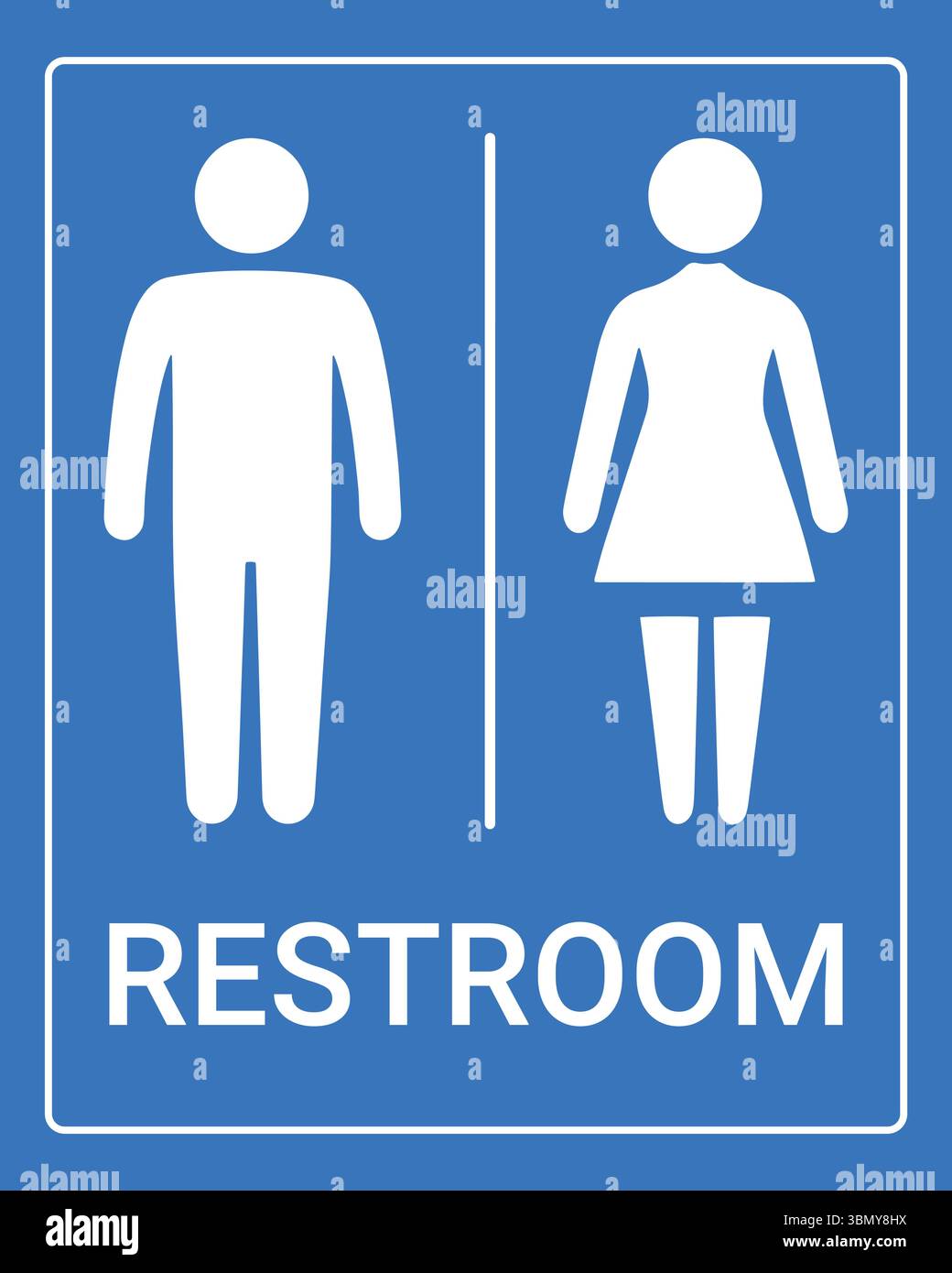 "Set icone toilette: Simboli vettoriali di carta igienica maschili e femminili" Illustrazione Vettoriale