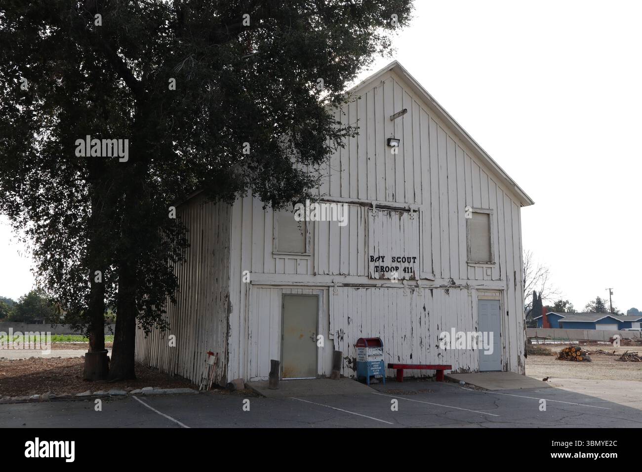 Old Boy Scout Troop Building – Un'eredità rustica americana Foto Stock