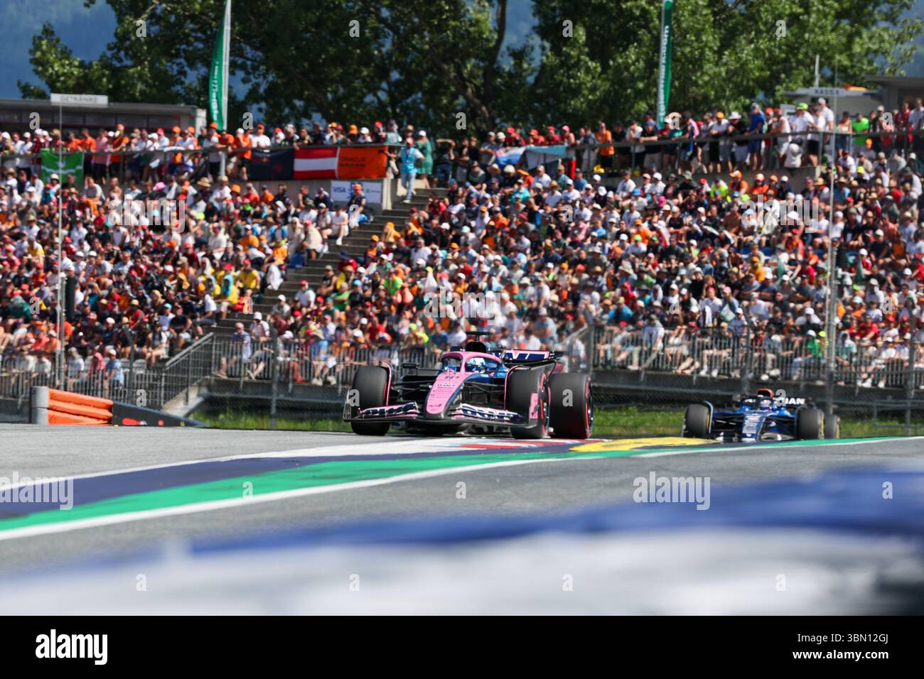 Pierre Gasly (fra) - Alpine F1 Team - Alpine A525 - Renault durante la Formula 1 MSC Cruises Austrian Grand Prix 2025, Spielberg, Austria, dal 26 al 29 giugno - Round 11 del 24 del 2025 F1 World Championship Foto Stock