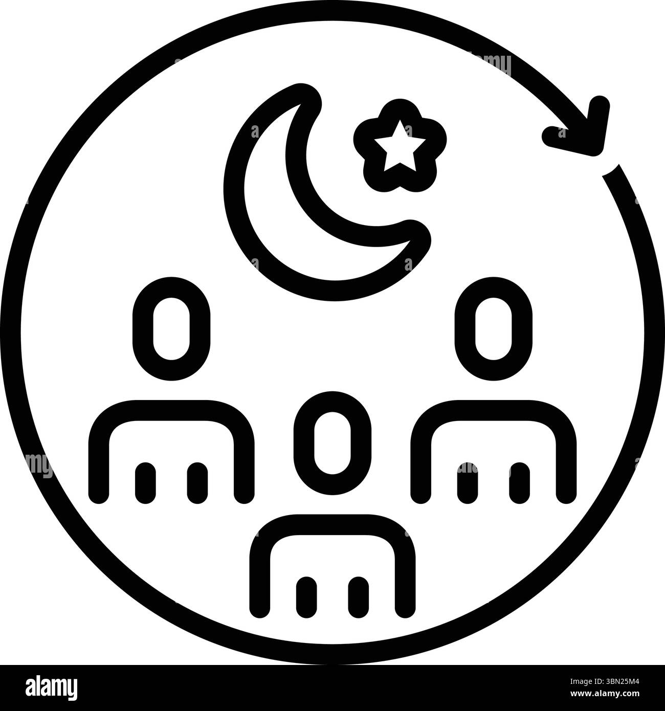 Icona per l'incontro religioso, religioso Illustrazione Vettoriale