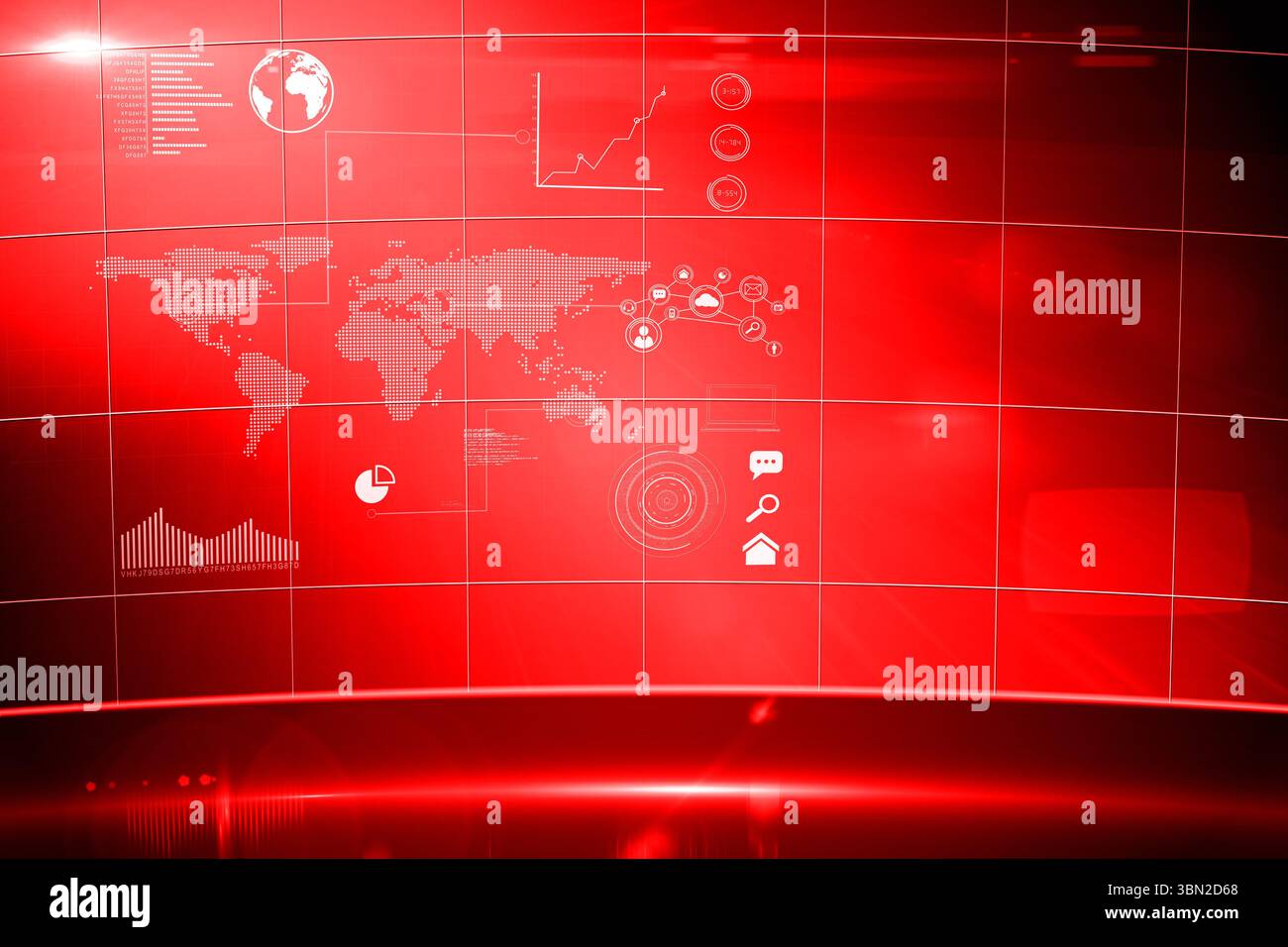 La tecnologia avveniristica interfaccia Foto Stock