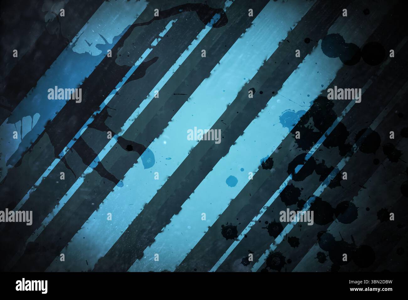 Il design lineare con gli spruzzi di vernice Foto Stock