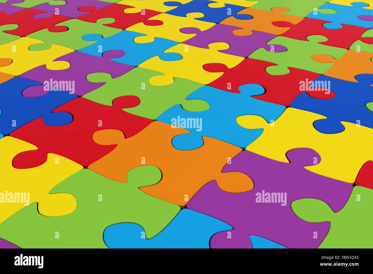 Puzzle colorato Foto Stock