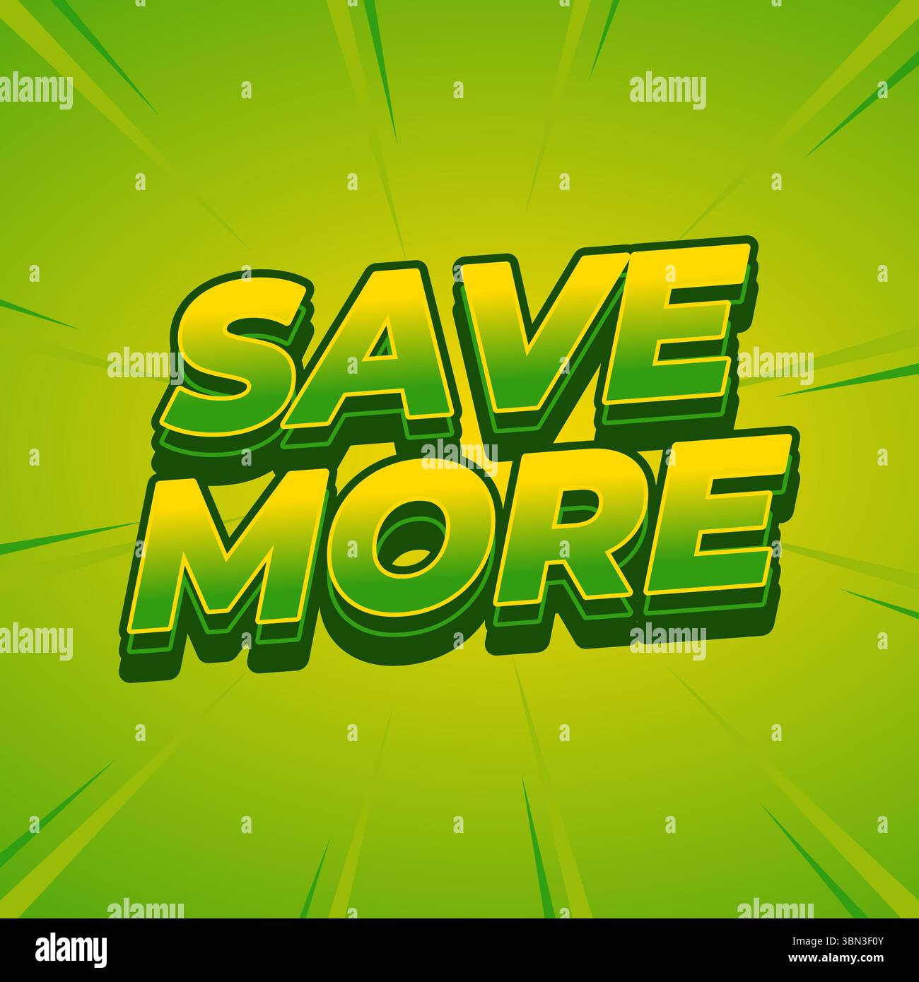 Ideale per offerte a tema ecologico e annunci di risparmio giornaliero Illustrazione Vettoriale