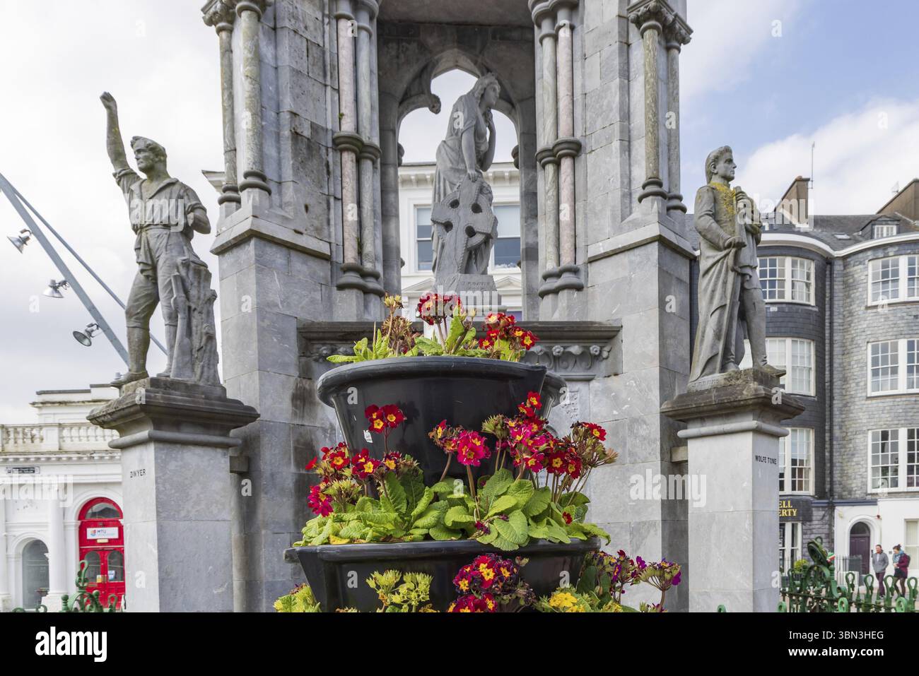 Cork, Irlanda - 19 aprile 2023: Il monumento nazionale sulla Grand Parade nella provincia di Cork Munster in Irlanda Europa Foto Stock