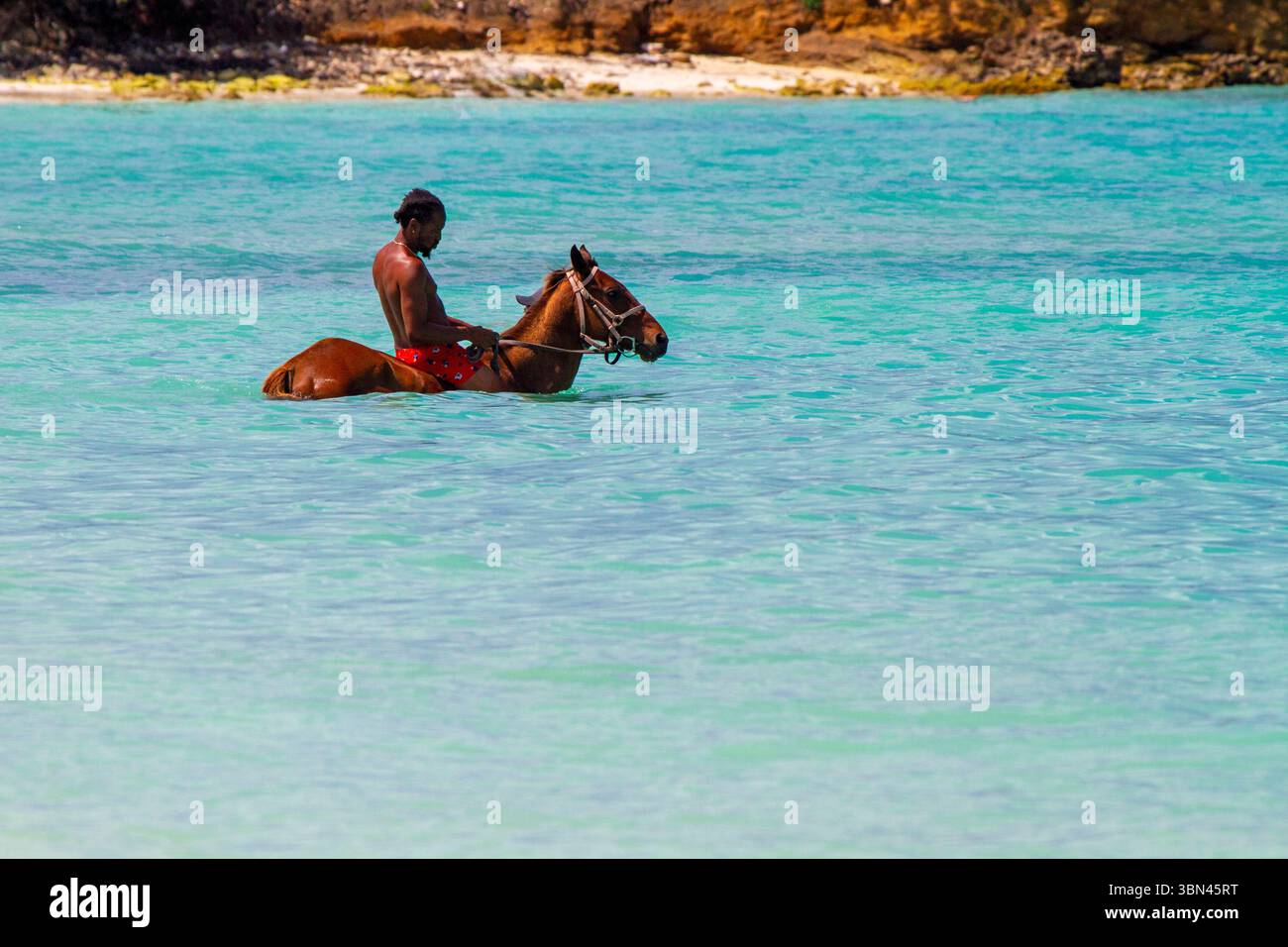 Antigua e Barbuda, Indie occidentali, Isola di Antigua. Dickenson Bay Foto Stock