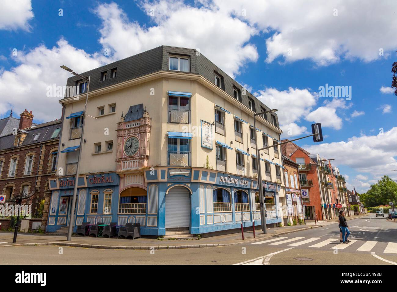 France, Hauts de France, Oise, Picardie, Beauvais la facciata insolita dell'hotel, il Chanel Foto Stock