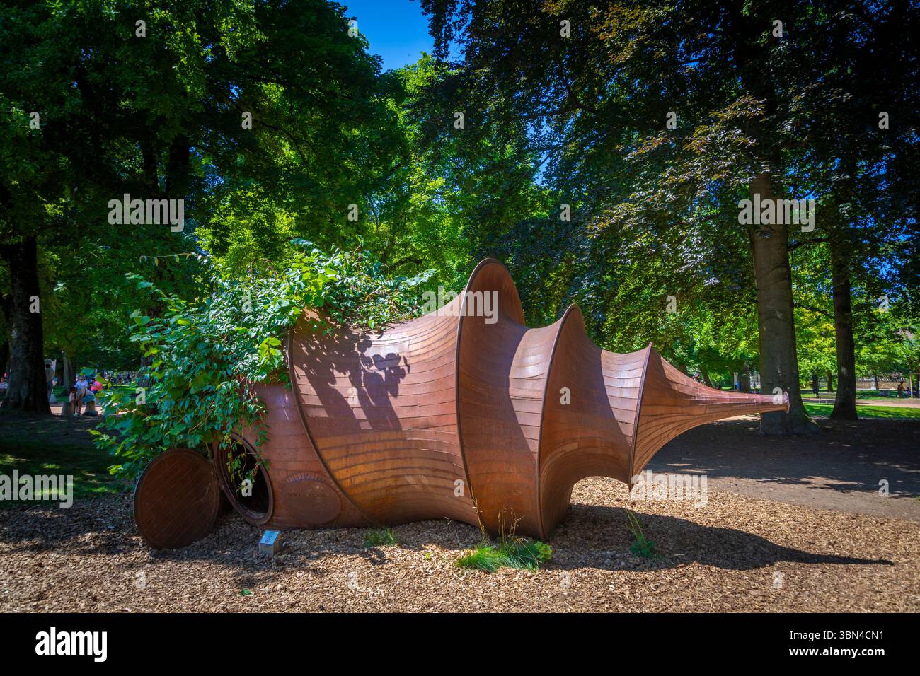 Francia, Alvernia-Rodano-Alpi, alta Savoia, Annecy. Giardini d'Europa. L'origine di Will Beckers Foto Stock