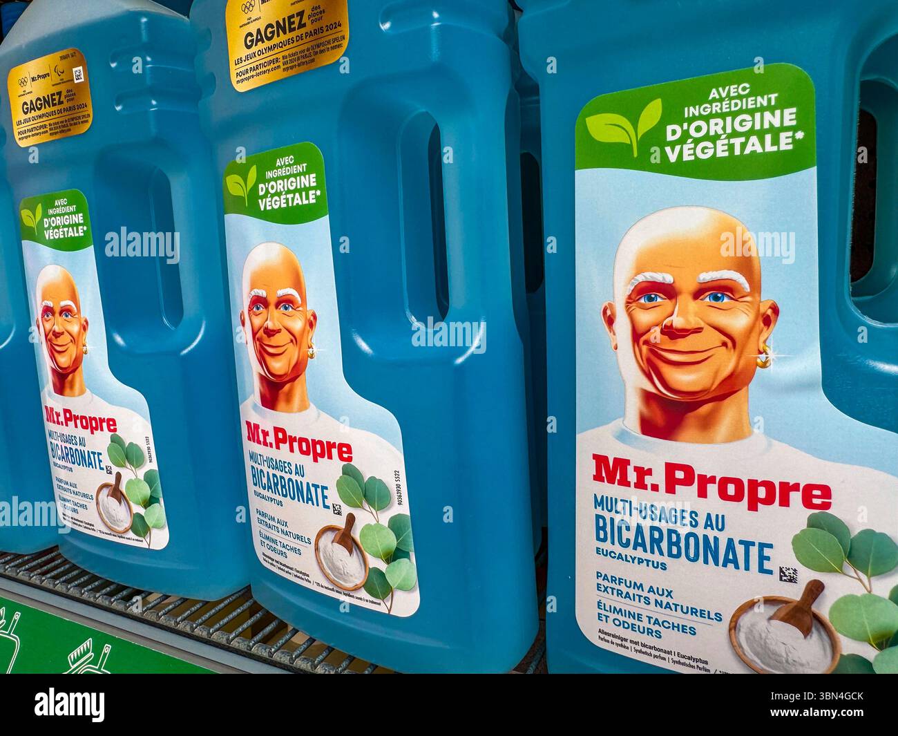 Il Sig. Clean può contenere ingredienti vegetali e bicarbonato Foto Stock