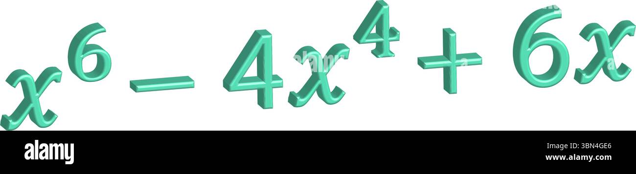 Factoring-x^6-4x^4-6x-Comprehensive-Guide Illustrazione Vettoriale