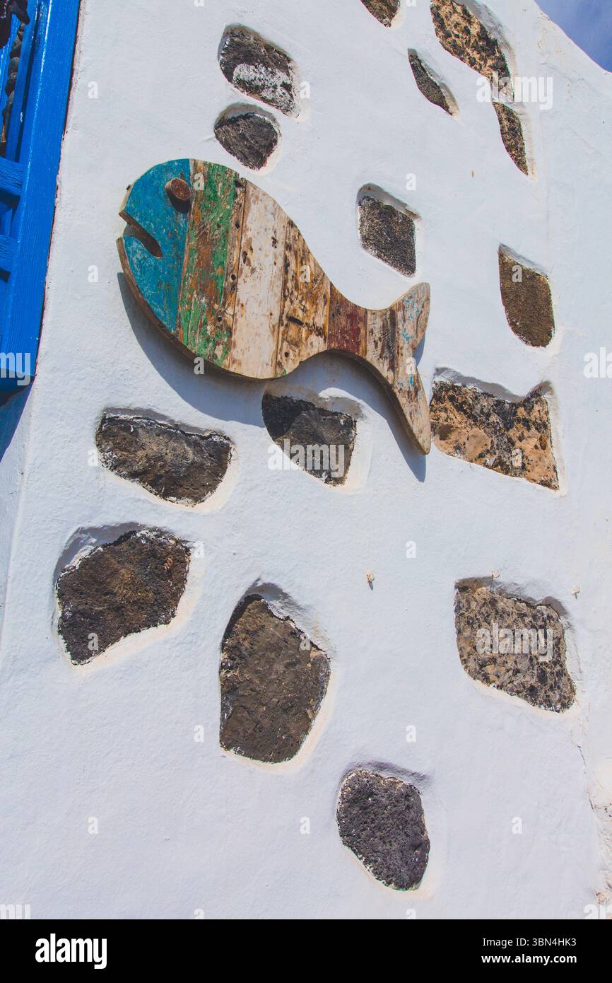 Spagna, Isole Canarie, Lanzarote. Arrieta Foto Stock