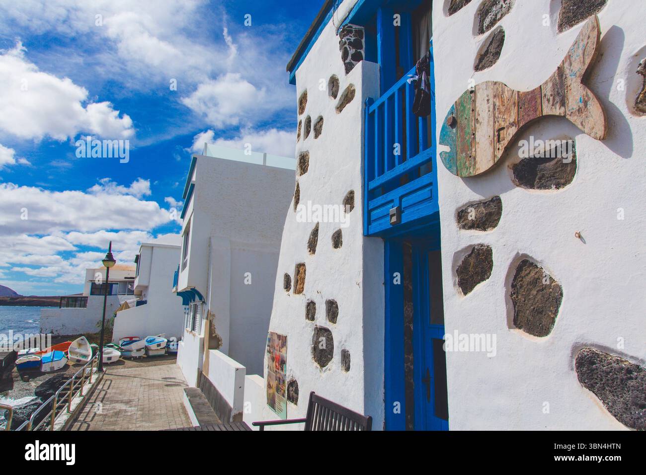 Spagna, Isole Canarie, Lanzarote. Arrieta Foto Stock