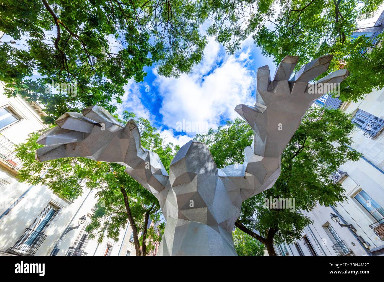 Francia, Centro-Val de Loire, Indre-et-Loire, Tours. Il mostro di Xavier Veilhan Foto Stock