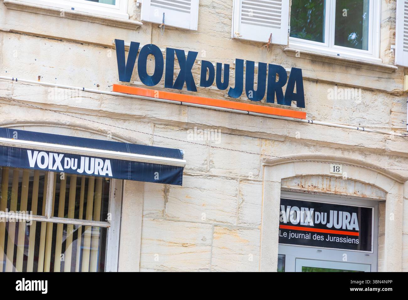 Francia, Giura, Franca Contea, Borgogna-Franca Contea, Lons-le-Saunier. La voix du Jura Foto Stock