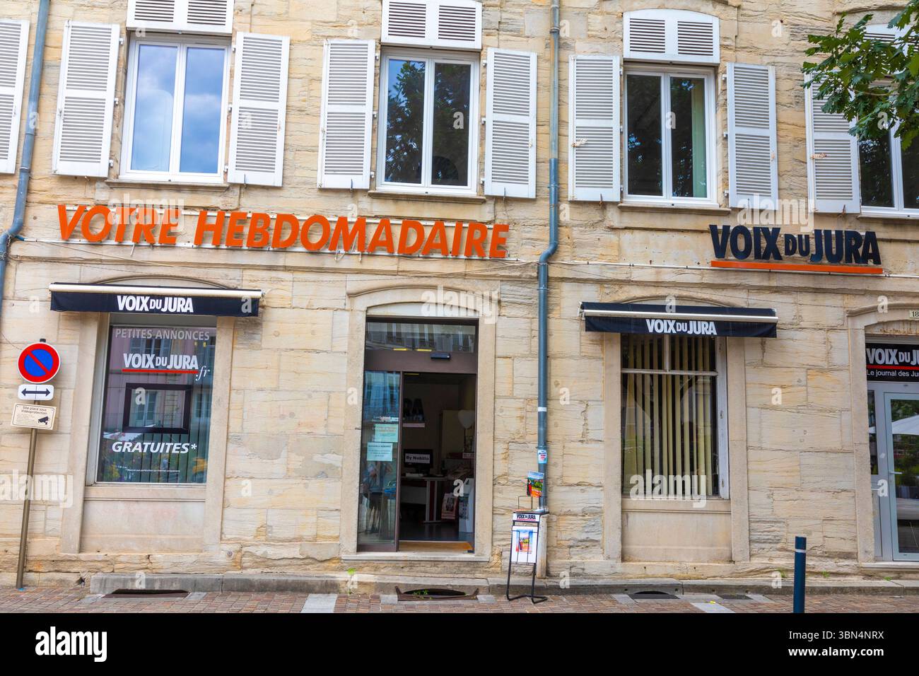 Francia, Giura, Franca Contea, Borgogna-Franca Contea, Lons-le-Saunier. La voix du Jura Foto Stock