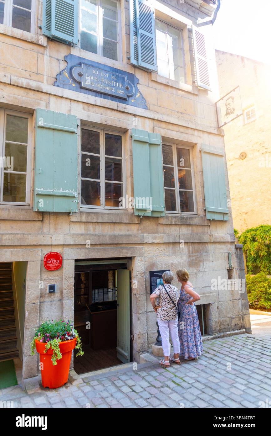 Francia, Franca Contea. Bourgogne-Franca-Comte, Giura. Dole. La casa di Louis Pasteur Foto Stock