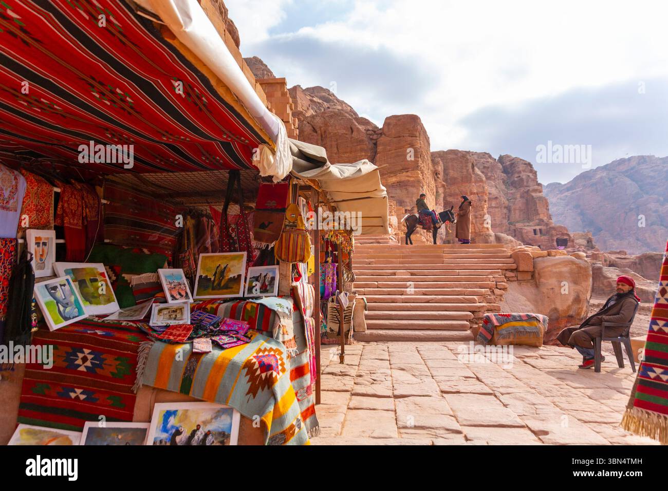 Jordan, Petra. Shopo Foto Stock