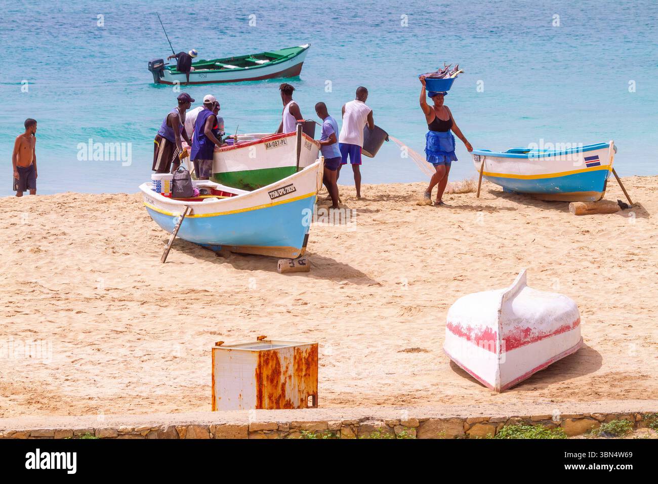Africa, isole di Capo Verde, Maio, Porto Ingles Foto Stock