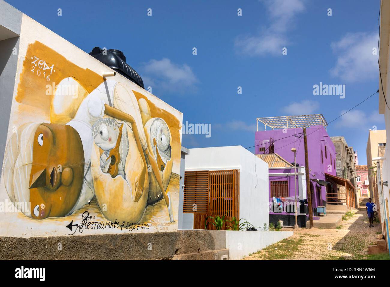 Africa, isole di Capo Verde, Maio, Porto Ingles Foto Stock