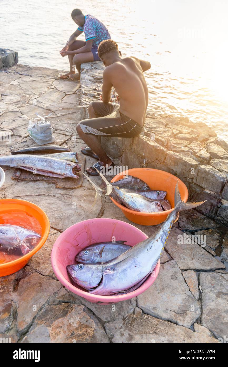 Africa, isole di Capo Verde, Maio, Porto Ingles Foto Stock