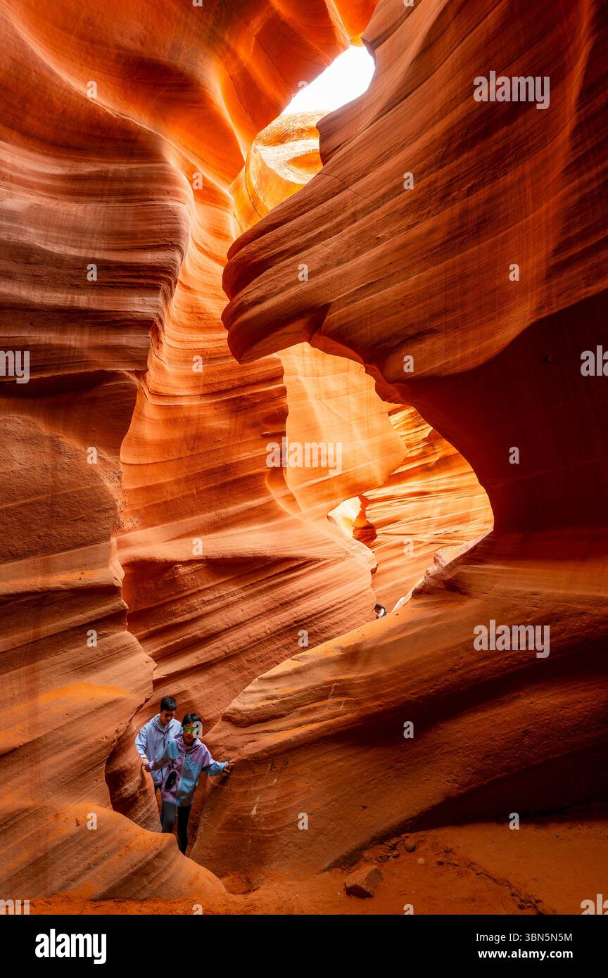 Visite d'Antelope Canypn, Californie, stati uniti Foto Stock