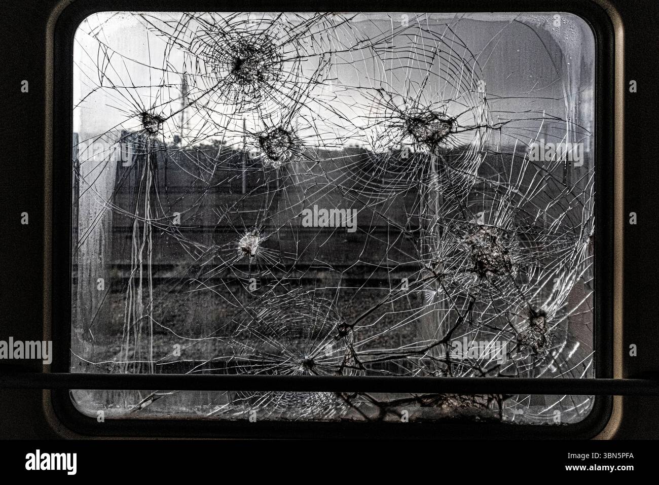 Il treno viene importato in Iran dopo i primi negoziati tra USA e Iran. Foto Stock