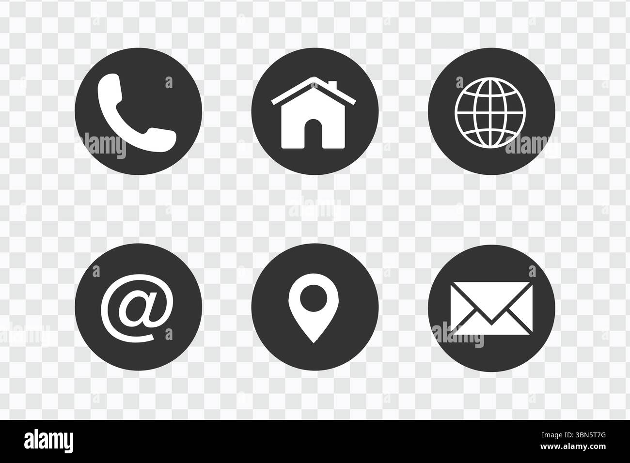 Set di icone comunicazione Web e social media – Contattaci icone per siti Web e Branding Illustrazione Vettoriale