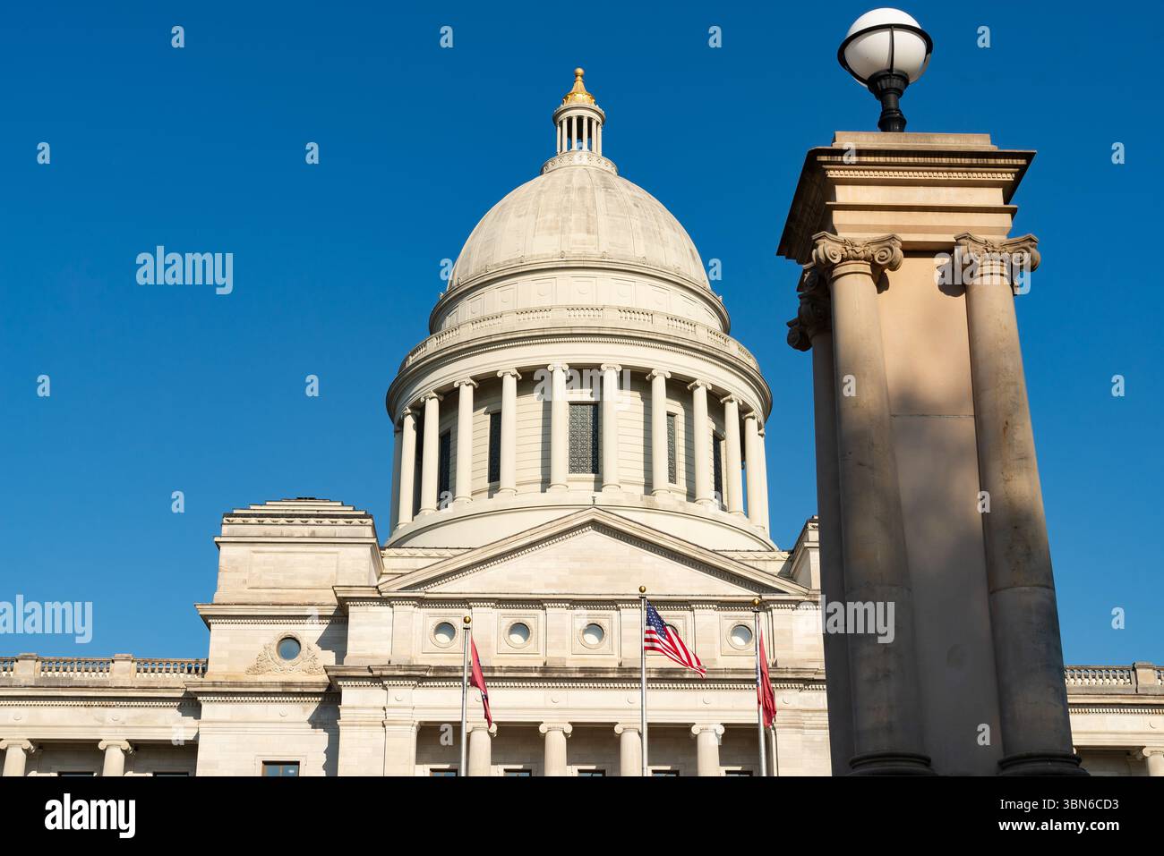 Esterno dell'edificio governativo dell'Arkansas a Little Rock, Arkansas, Stati Uniti. Foto Stock