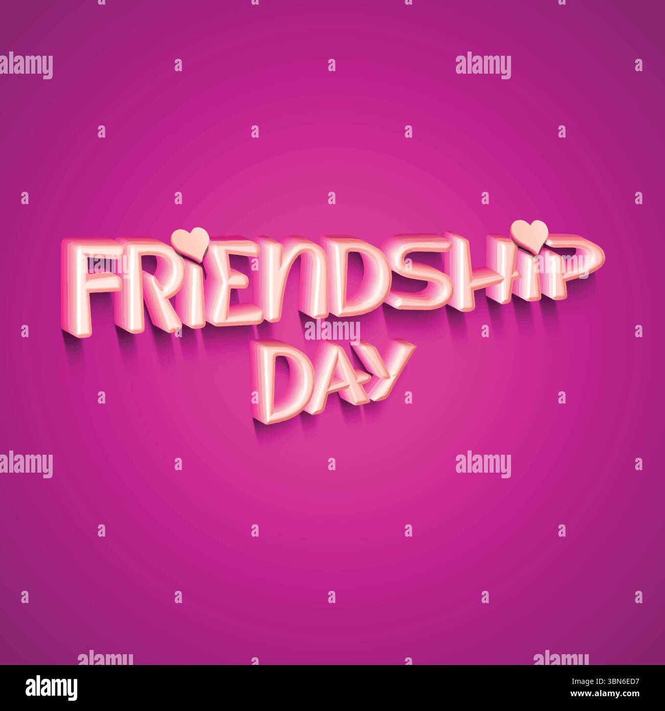 Buon giorno di amicizia audace vettore tipografico con elementi decorativi per biglietti d'auguri e poster. Illustrazione Vettoriale