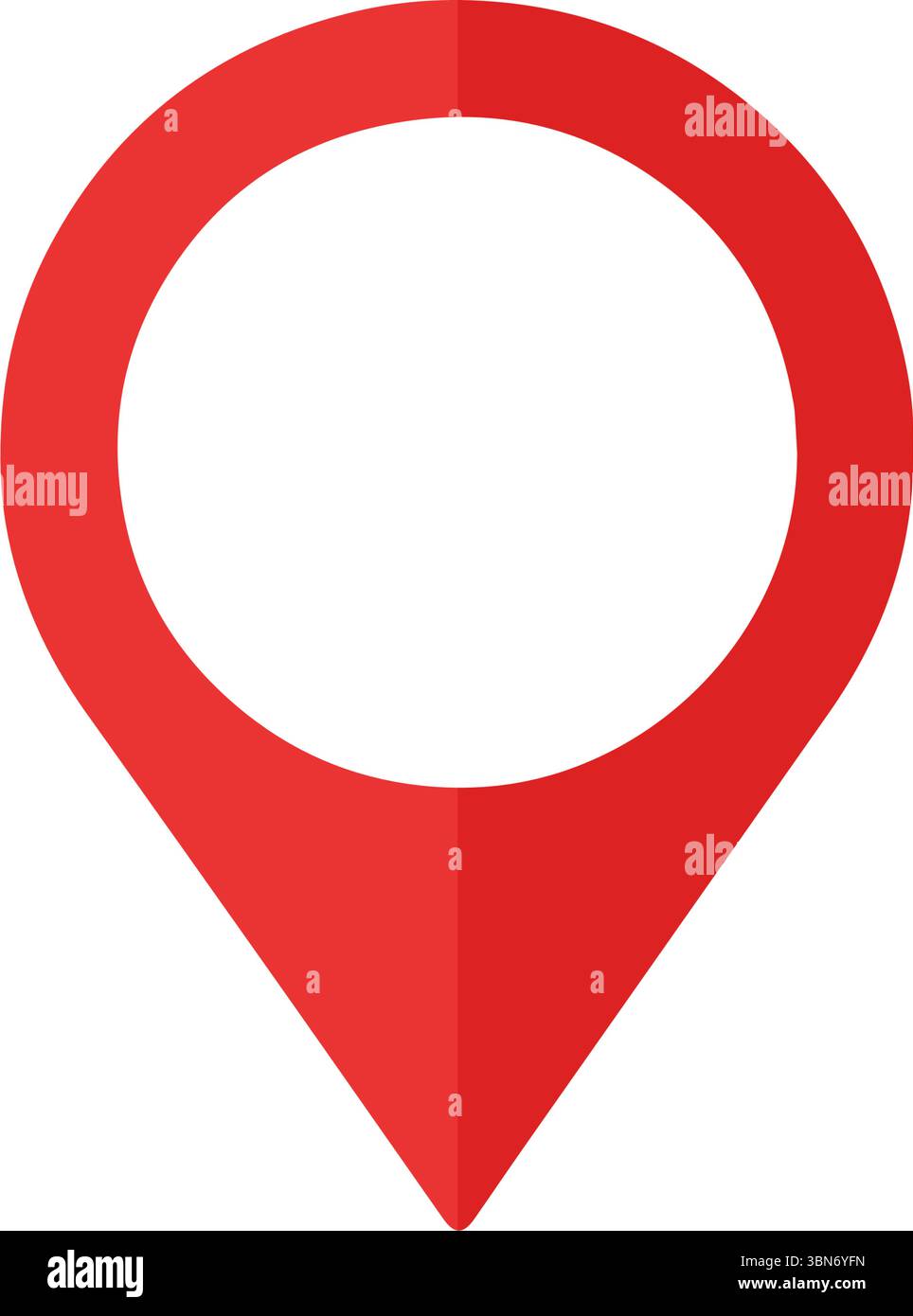 Pin di posizione icona rossa pin mappa Illustrazione Vettoriale