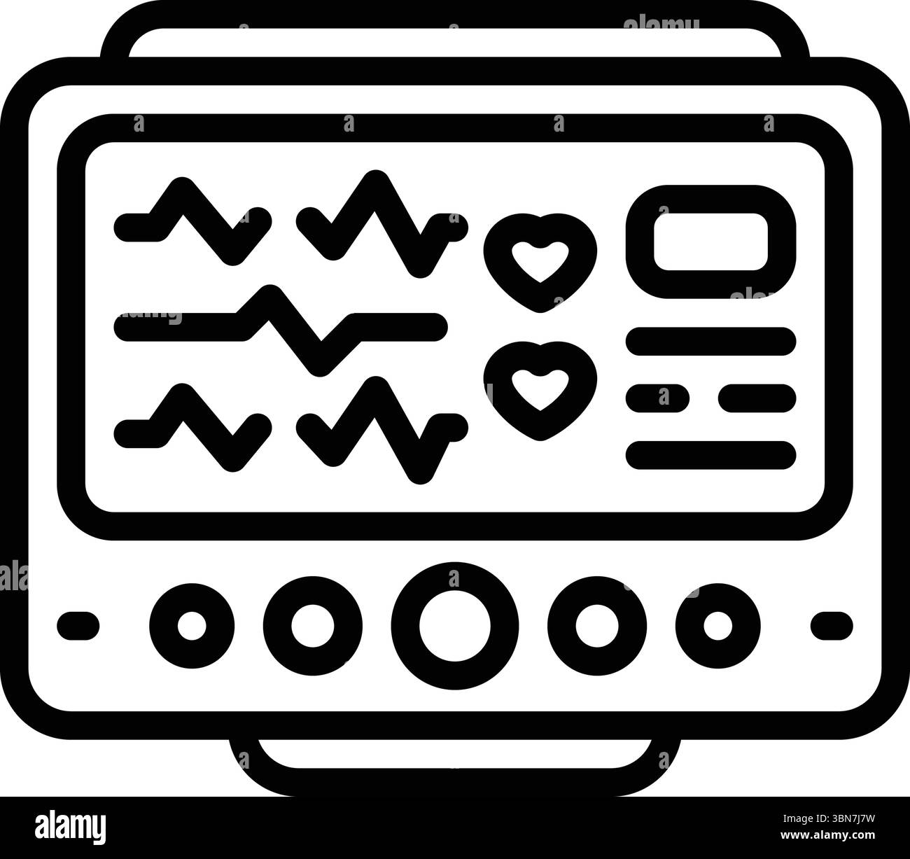 Icona per monitoraggio 3d, monitoraggio Illustrazione Vettoriale