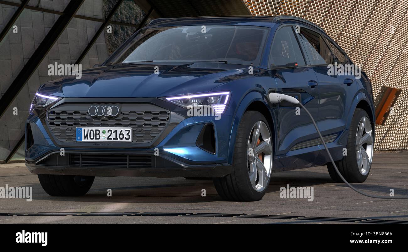 Nuova Audi Q8 e-Tron Sportback Foto Stock