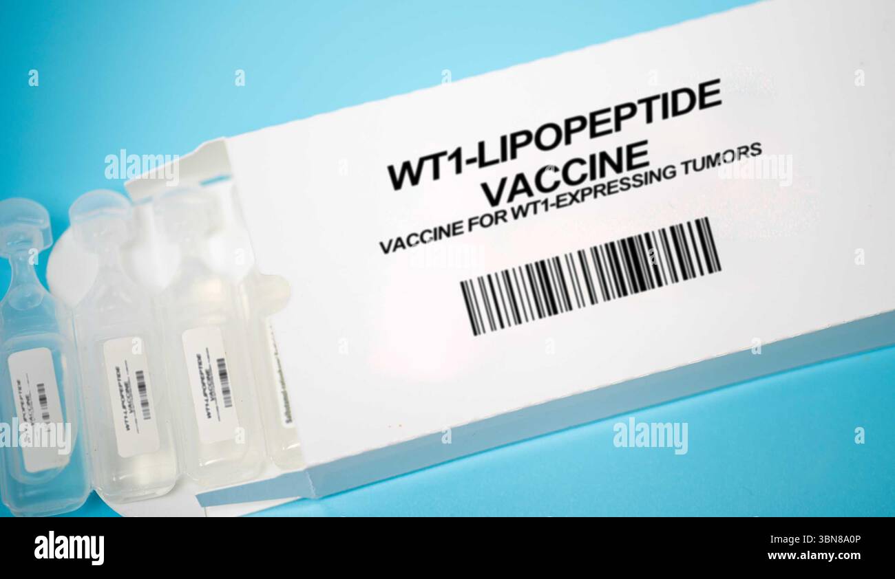 WT1-vaccino lipopeptidico formulazione liposomica di peptidi antigene WT1 vaccino per i tumori che esprimono WT1 migliora la consegna e la presentazione del pept WT1 Foto Stock