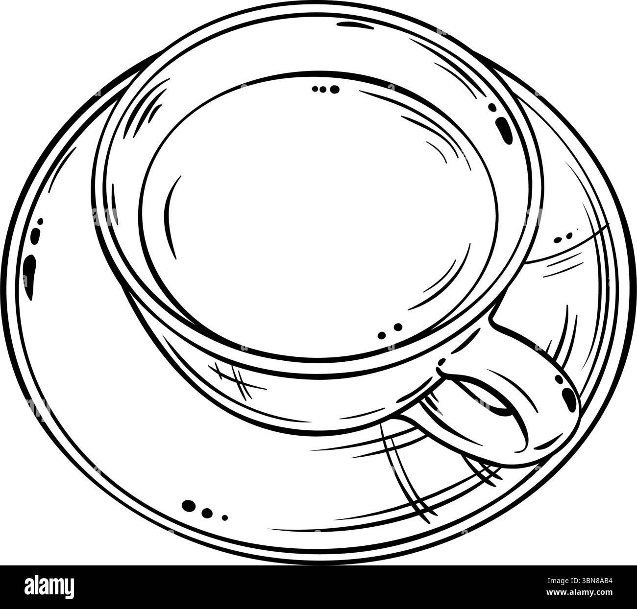 Illustrazione del vettoriale della tazza di tè Illustrazione Vettoriale