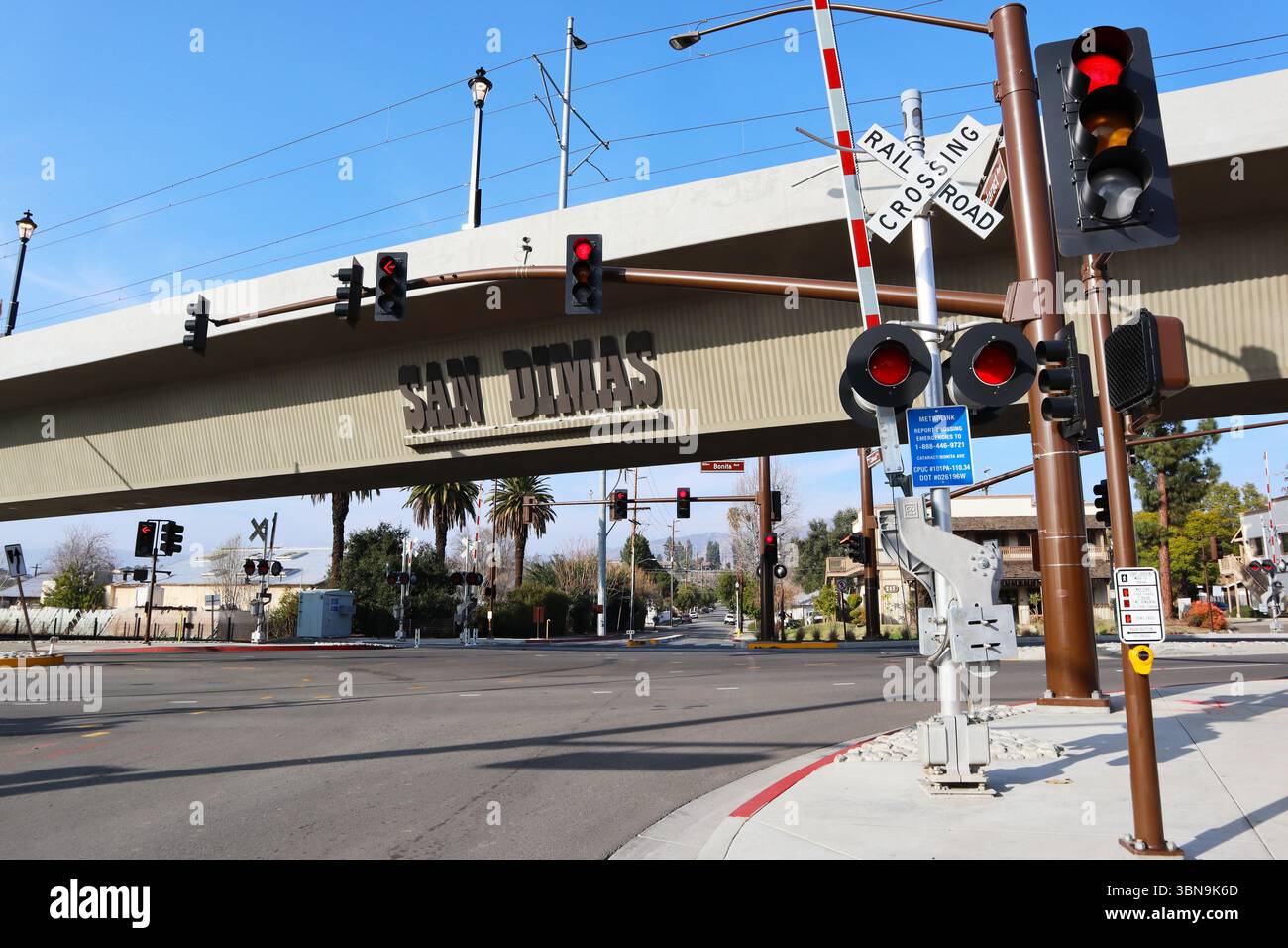 San Dimas, California: Insegna della città di San Dimas Foto Stock