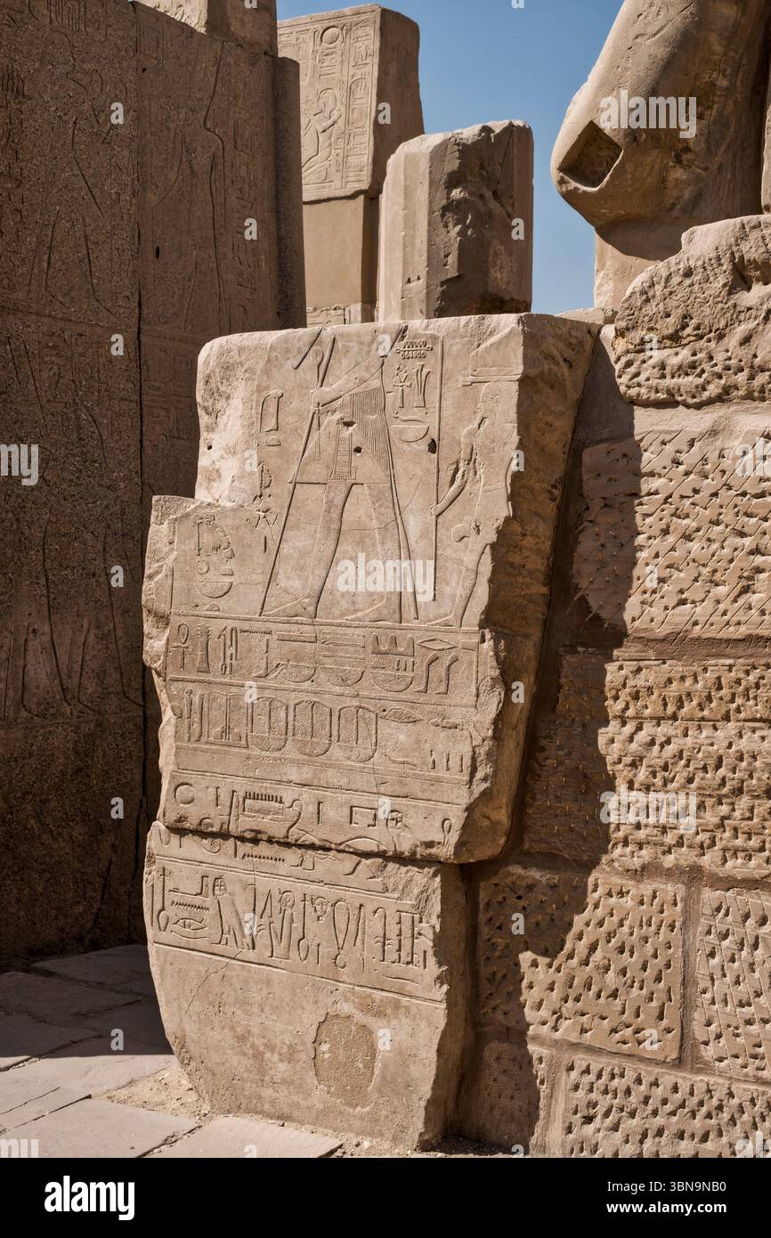 Complesso del tempio di Karnak Luxor Egitto Foto Stock