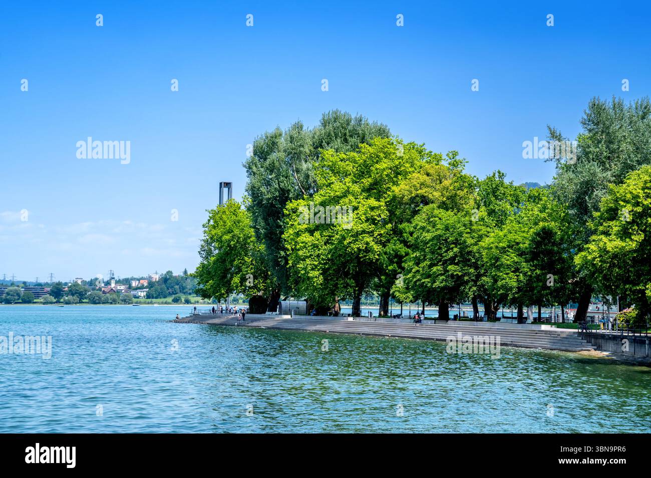 Città vecchia di Bregenz, Svizzera Foto Stock